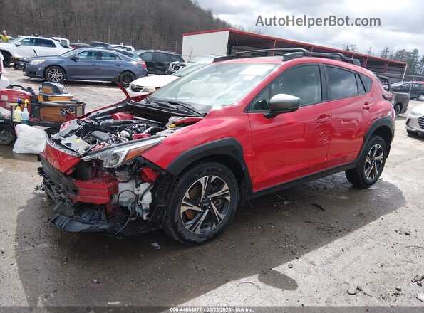 JF2GUADC9RH887949 2024 SUBARU CROSSTREK Красный Передняя левая четверть