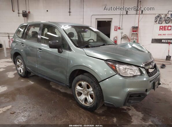 JF2SJAAC7JG431014 2018 SUBARU FORESTER 2.5 Зеленый Передняя правая четверть