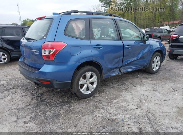 JF2SJABC0GH421720 2016 SUBARU FORESTER 2.5 Blue Tył prawy