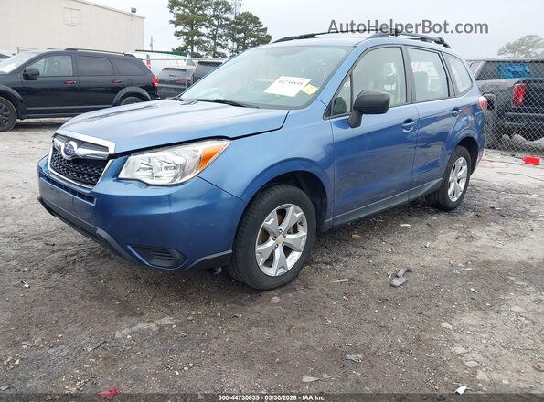 JF2SJABC0GH421720 2016 SUBARU FORESTER 2.5 Blue Przód lewy