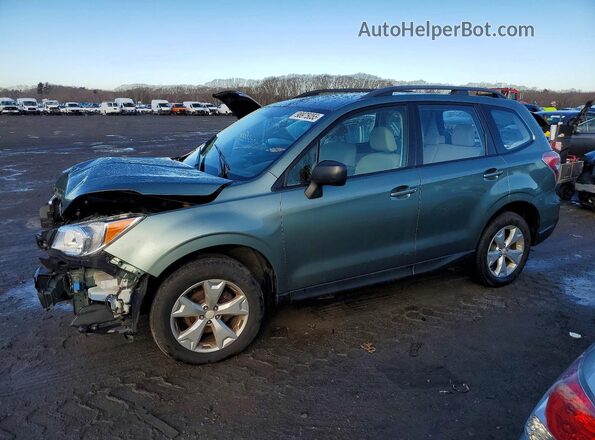 JF2SJABC0GH486390 2016 SUBARU FORESTER 2.5 Gray Vista tres cuartos delantera izquierda