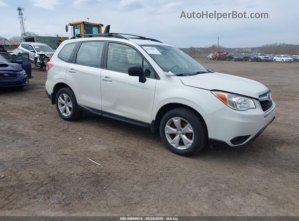 JF2SJABC1GH450868 2016 SUBARU FORESTER 2.5 White Przód prawy