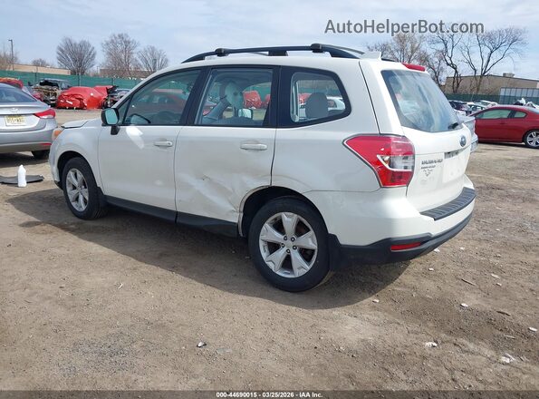 JF2SJABC1GH450868 2016 SUBARU FORESTER 2.5 White Tył lewy