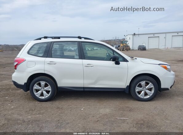 JF2SJABC1GH450868 2016 SUBARU FORESTER 2.5 White Widok zestawu wskaźników