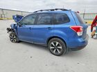 2018 Subaru Forester Синий vin: JF2SJABC4JH604979