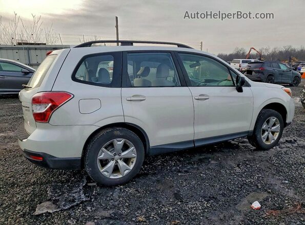 JF2SJABC5GH539469 2016 SUBARU FORESTER 2.5 Белый Задняя правая четверть