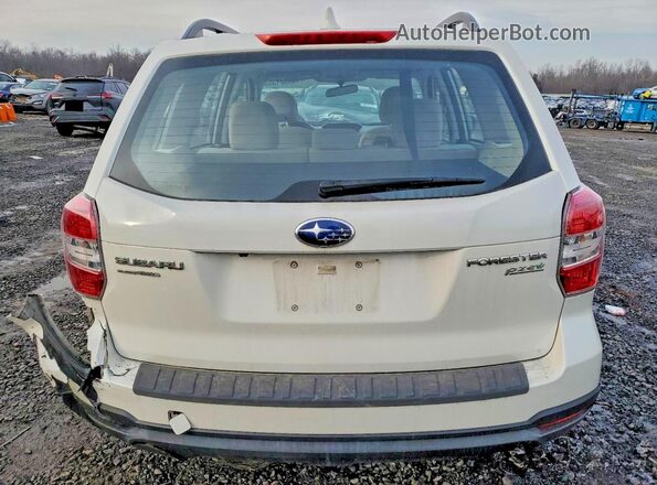 JF2SJABC5GH539469 2016 SUBARU FORESTER 2.5 Белый Вид сзади