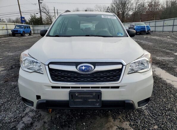 JF2SJABC5GH539469 2016 SUBARU FORESTER 2.5 Белый Вид спереди