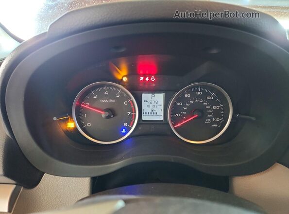 JF2SJABC5GH555901 2016 SUBARU FORESTER 2.5 Maroon Սարքավորումների վահանակի տեսք