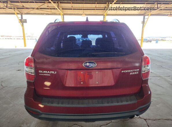 JF2SJABC5GH555901 2016 SUBARU FORESTER 2.5 Maroon Հետևի տեսք