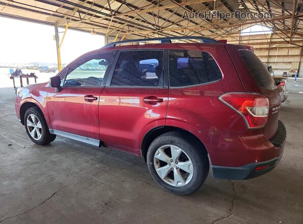 JF2SJABC5GH555901 2016 SUBARU FORESTER 2.5 Maroon Հետևի ձախ
