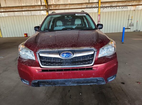 JF2SJABC5GH555901 2016 SUBARU FORESTER 2.5 Maroon Դիմացի տեսք