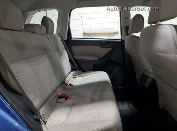 JF2SJABC6GH479069 2016 SUBARU FORESTER 2.5 Blue Widok wnętrza z tyłu