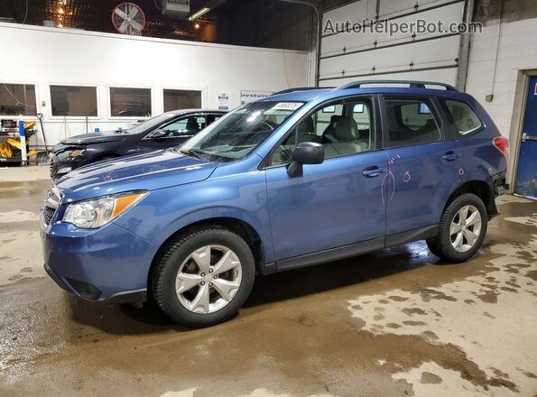 JF2SJABC6GH479069 2016 SUBARU FORESTER 2.5 Blue Przód lewy