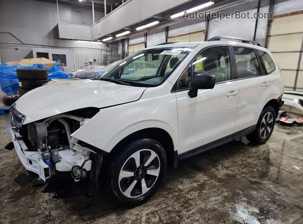 JF2SJABC9JH487755 2018 SUBARU FORESTER 2.5 Белый Передняя левая четверть