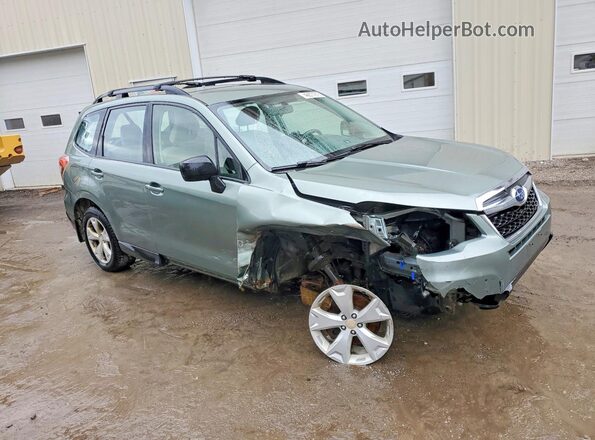 JF2SJABCXGH421109 2016 SUBARU FORESTER 2.5 Green Przód prawy