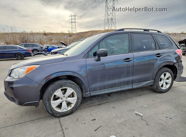 JF2SJABCXGH500649 2016 SUBARU FORESTER 2.5 Серый Передняя левая четверть