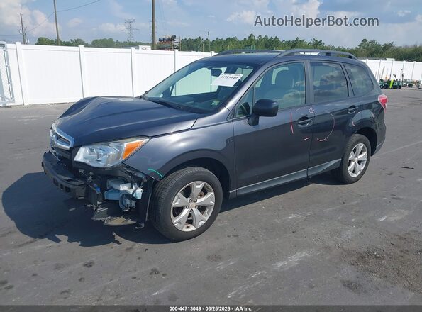 JF2SJADC8GH524056 2016 SUBARU FORESTER 2.5 Серый Передняя левая четверть