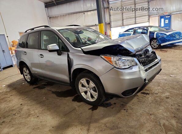 JF2SJADC8GH527829 2016 SUBARU FORESTER 2.5 Серебряный Передняя правая четверть
