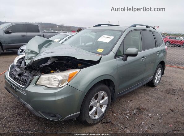 JF2SJADC8GH544663 2016 SUBARU FORESTER 2.5 Зеленый Передняя левая четверть