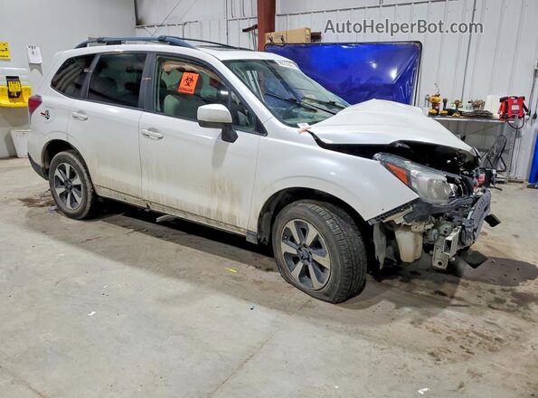 JF2SJAEC2HH802787 2017 SUBARU FORESTER 2.5 Белый Передняя правая четверть