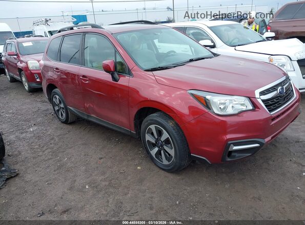 JF2SJAEC2JH477208 2018 SUBARU FORESTER 2.5 Красный Передняя правая четверть