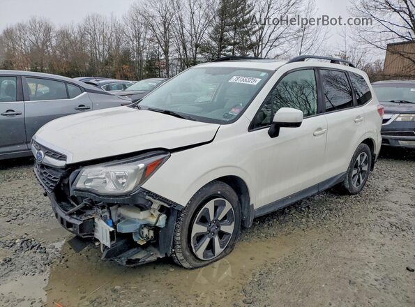 JF2SJAEC5HH496507 2017 SUBARU FORESTER 2.5 White Vista tres cuartos delantera izquierda