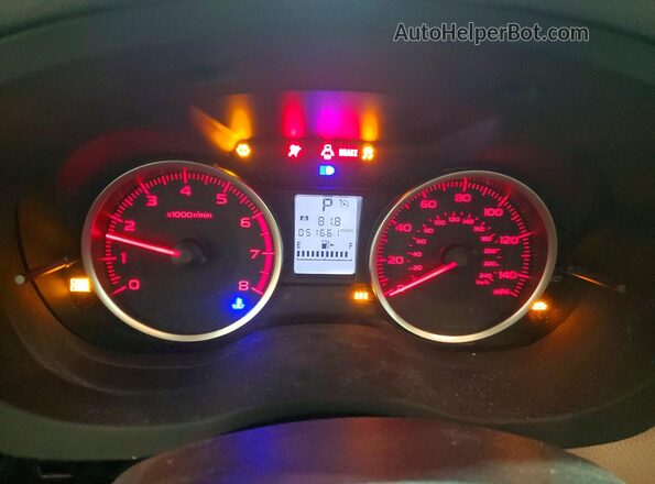 JF2SJAEC5JH406908 2018 SUBARU FORESTER Синий Вид щитка приборов