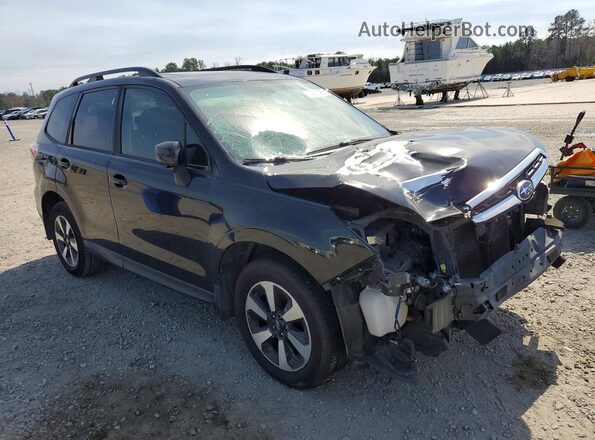 JF2SJAEC6HH405387 2017 SUBARU FORESTER 2.5 Черный Передняя правая четверть