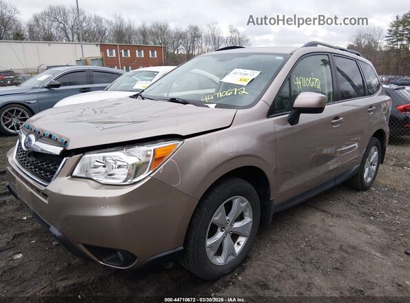 JF2SJAFC2GH414617 2016 SUBARU FORESTER 2.5 Желто-коричневый Передняя левая четверть