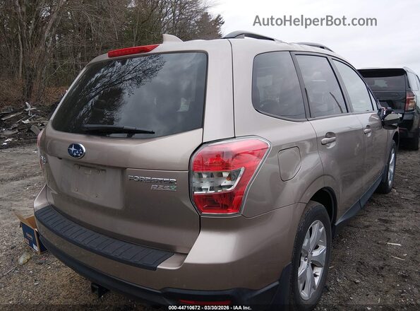 JF2SJAFC2GH414617 2016 SUBARU FORESTER 2.5 Желто-коричневый Задняя правая четверть