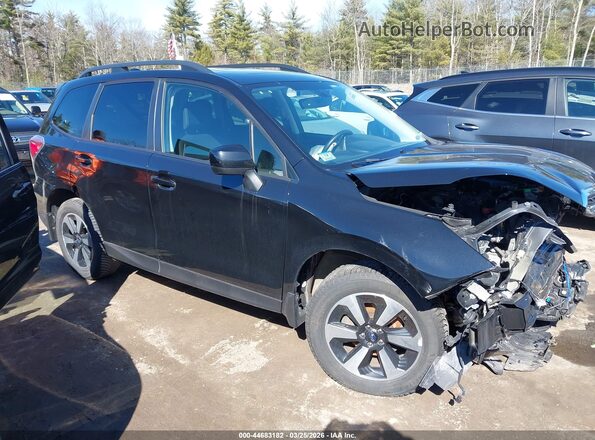 JF2SJAGC2HH488524 2017 SUBARU FORESTER 2.5 Черный Передняя правая четверть