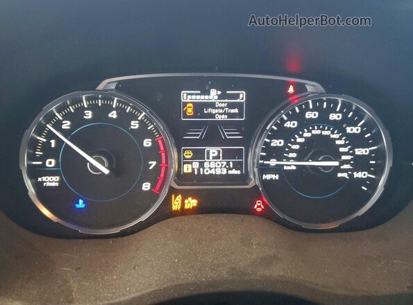 JF2SJAGC5HH558761 2017 SUBARU FORESTER 2.5 Серебряный Вид щитка приборов