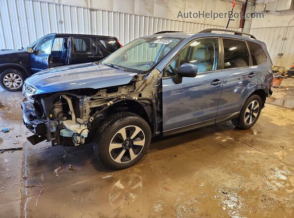 JF2SJAJC3HH463933 2017 SUBARU FORESTER 2.5 Синий Передняя левая четверть