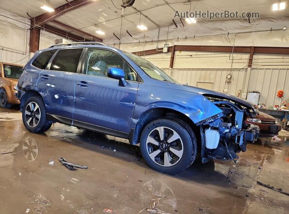 JF2SJAJC3HH463933 2017 SUBARU FORESTER 2.5 Синий Передняя правая четверть