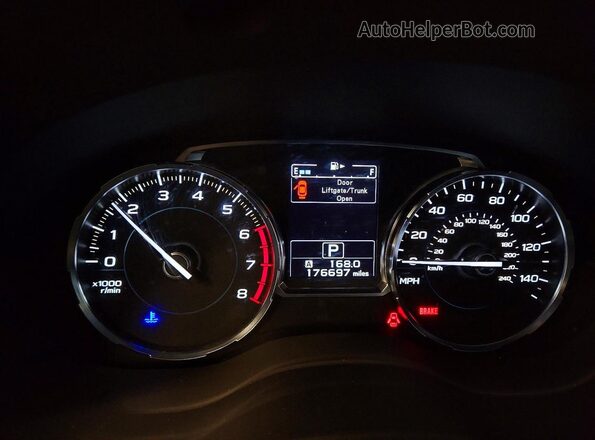 JF2SJAJC3HH463933 2017 SUBARU FORESTER 2.5 Синий Вид щитка приборов