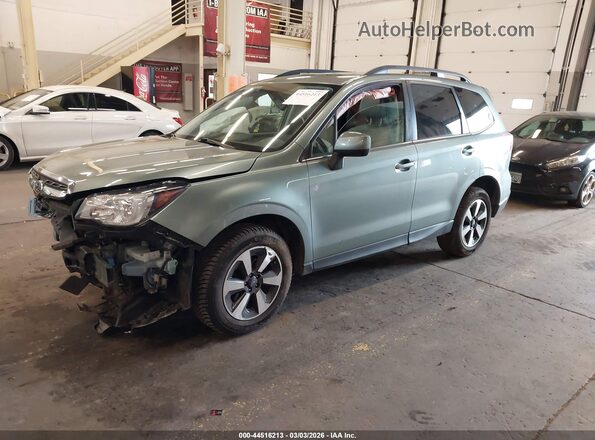 JF2SJAJC9JH496683 2018 SUBARU FORESTER 2.5 Зеленый Передняя левая четверть