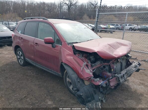 JF2SJALC8HH401196 2017 SUBARU FORESTER 2.5 Red Передня права чверть