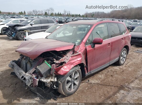 JF2SJALC8HH401196 2017 SUBARU FORESTER 2.5 Red Передня ліва чверть