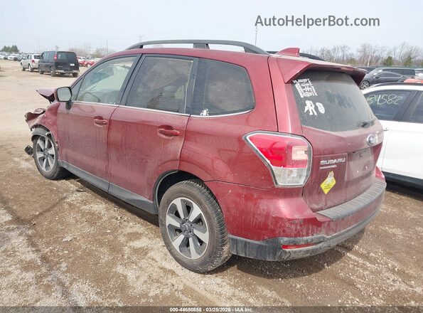 JF2SJALC8HH401196 2017 SUBARU FORESTER 2.5 Red Задня ліва чверть