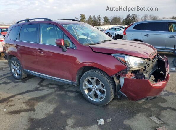JF2SJAWC0JH490523 2018 SUBARU FORESTER 2.5I TO Темно-бордовый Передняя правая четверть