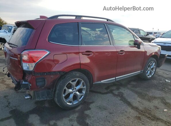 JF2SJAWC0JH490523 2018 SUBARU FORESTER 2.5I TO Темно-бордовый Задняя правая четверть