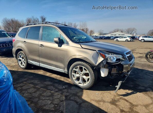 JF2SJAWC3HH485598 2017 SUBARU FORESTER 2.5I TO Коричневый Передняя правая четверть