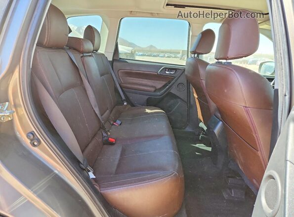JF2SJAWC4JH528707 2018 SUBARU FORESTER 2.5I TO Коричневый Вид задних сидений