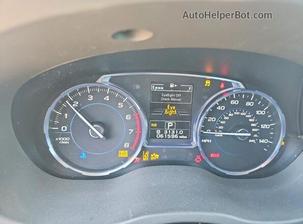 JF2SJAWC4JH528707 2018 SUBARU FORESTER 2.5I TO Коричневый Вид щитка приборов