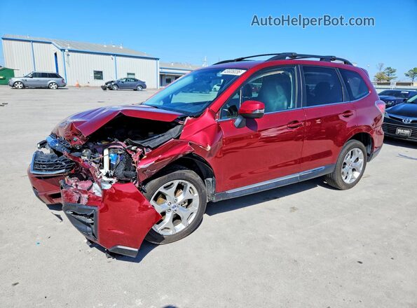 JF2SJAWC5JH473622 2018 SUBARU FORESTER 2.5I TO Темно-бордовый Передняя левая четверть