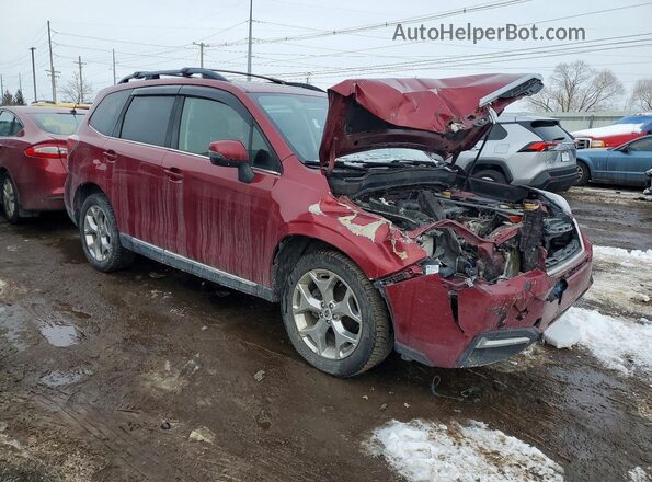 JF2SJAWC7JH488784 2018 SUBARU FORESTER 2.5I TO Темно-бордовый Передняя правая четверть