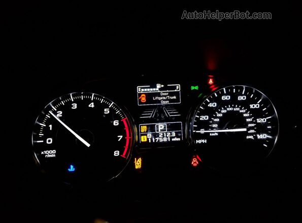 JF2SJAWC9JH431289 2018 SUBARU FORESTER Коричневый Вид щитка приборов