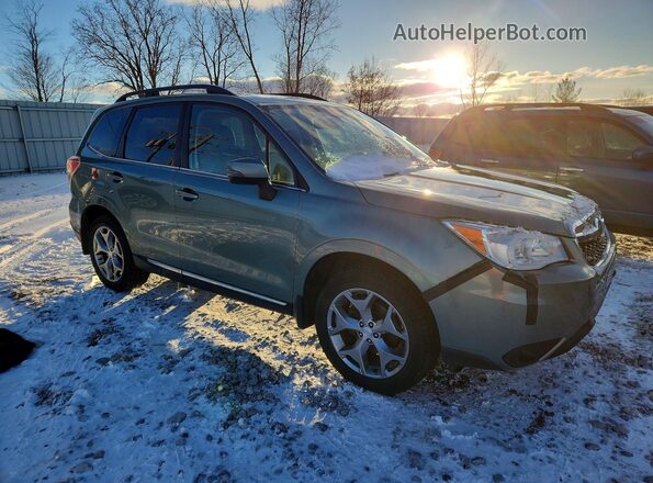 JF2SJAXC9GH407324 2016 SUBARU FORESTER 2.5I TO Green Przód prawy
