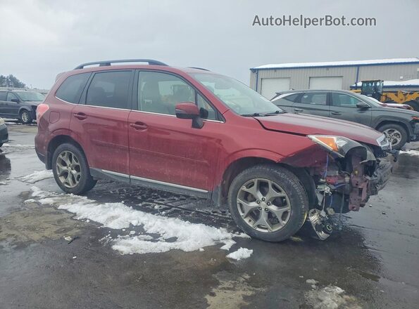 JF2SJAXCXGH430272 2016 SUBARU FORESTER 2.5I TO Темно-бордовый Передняя правая четверть